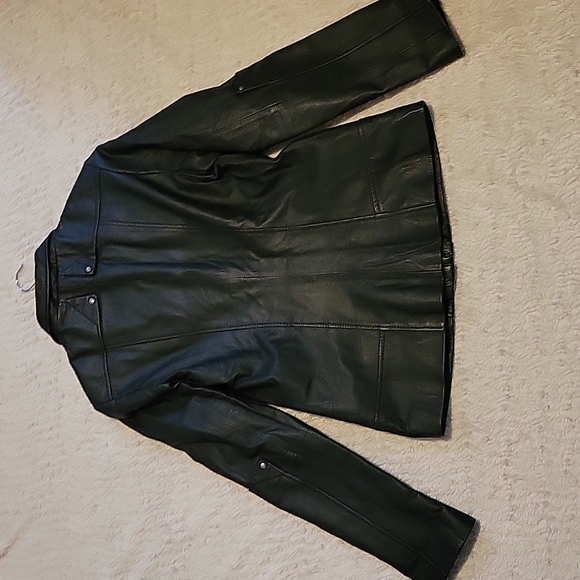 DANIER~ Genuine Leather Jacket, S, Black - Picture 3 of 6